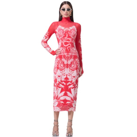 AFRM Shailene Dress in Red  XL - Picture 1 of 5